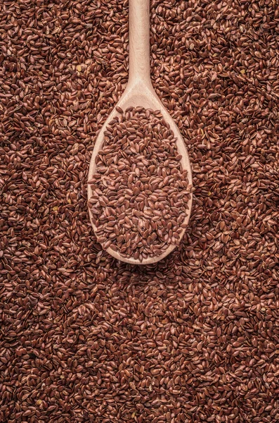Kahverengi keten tohumu — Stok fotoğraf