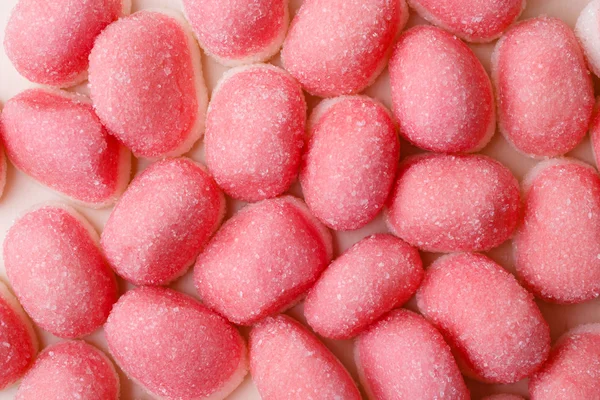 粉红果冻或作为背景的棉花糖 — 图库照片
