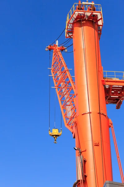 Cranes at port area and blue sky — Stock Photo, Image