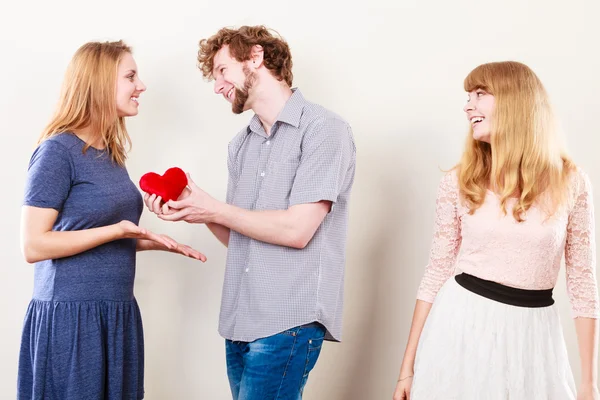 Relación feliz triángulo — Foto de Stock