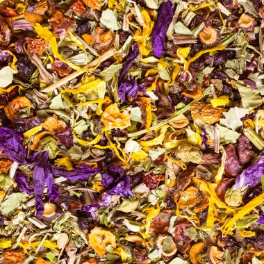 Çeşitli doğal tıbbi otlar arka plan