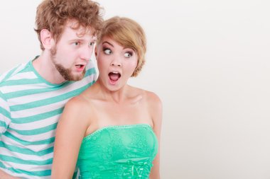  geniş gözlü çift ifade açık ağız şaşırttı