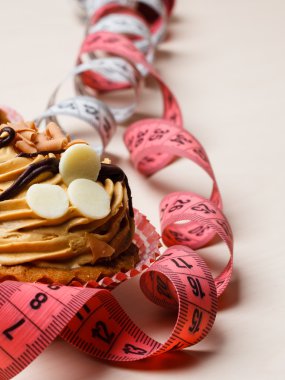 Ölçme bantları tablo ile cupcake