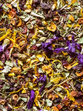 Çeşitli doğal tıbbi otlar arka plan