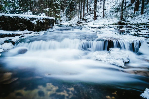 Mumlava Ist Ein Gebirgsfluss Der Durch Das Riesengebirge Und Der — Stockfoto