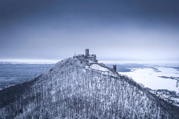 Castelo Bezdez Castelo Gótico Localizado Cerca Quilômetros Sudeste Ceska Lipa Fotografia De Stock