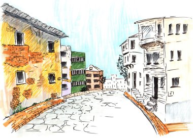 Suluboya ve Türk ebru tekniklerinde arka plan