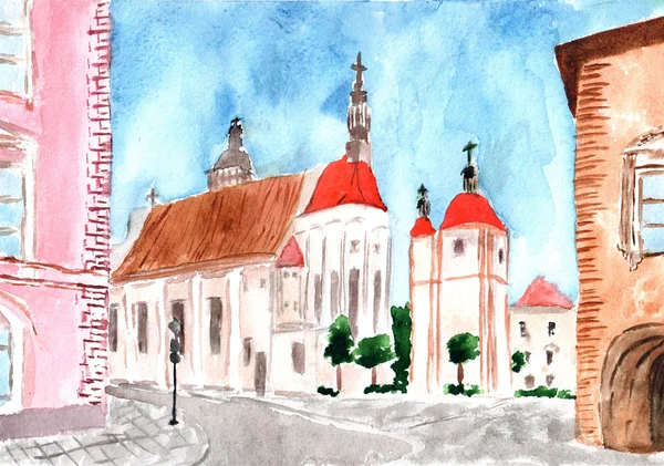 Katedra w Czeskich Budziejowicach — Zdjęcie stockowe