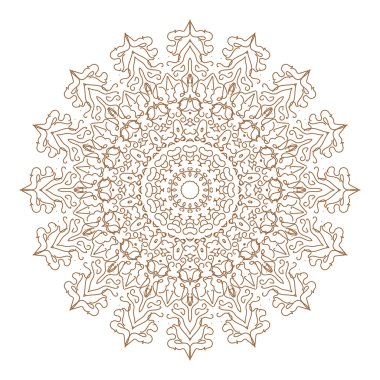 Doğu mandala tasarımı