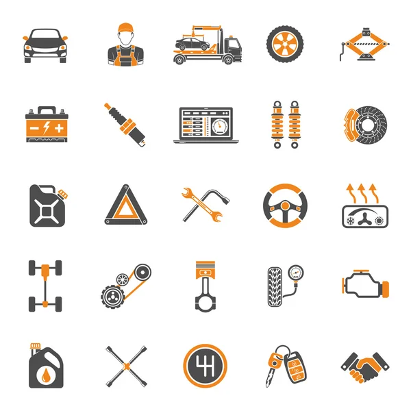 Auto service vector pictogrammen ingesteld — Stockvector