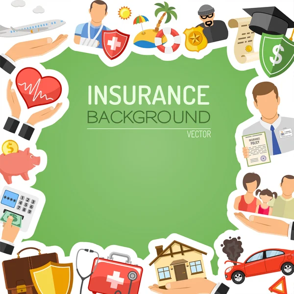 Concetto di servizi assicurativi — Vettoriale Stock