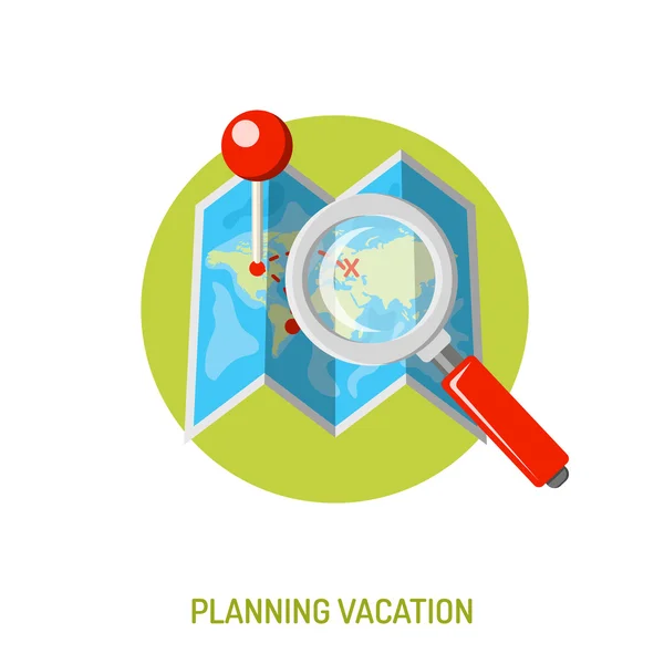 Vacation and Tourism Concept — Stock Vector