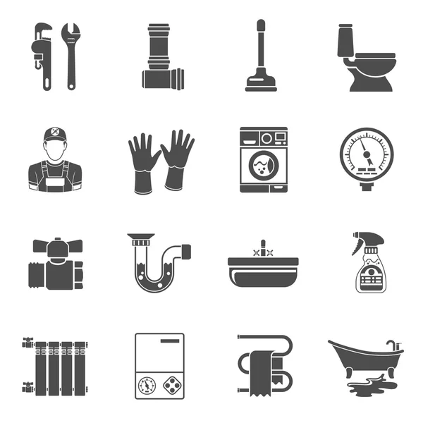 Sanitair service icons set — Stockvector