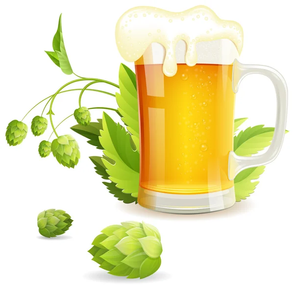 Szklanka piwa — Wektor stockowy