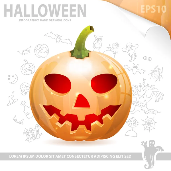 Plakat Halloween — Wektor stockowy