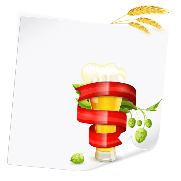 Affiche bière — Image vectorielle