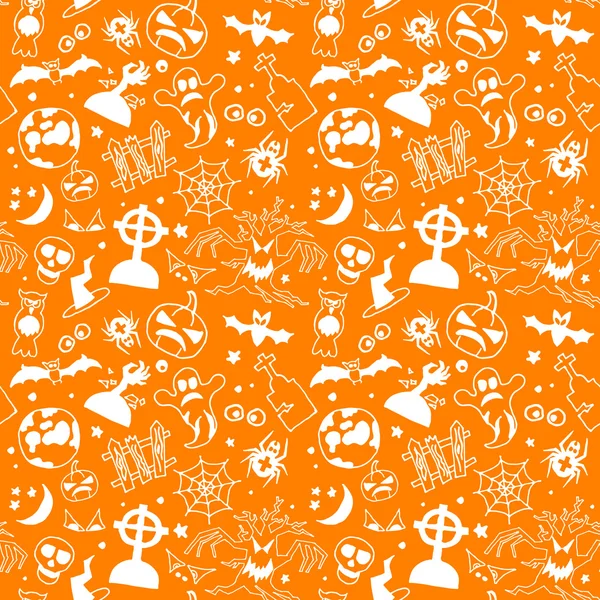 Halloween seamless pattern — Stock Vector