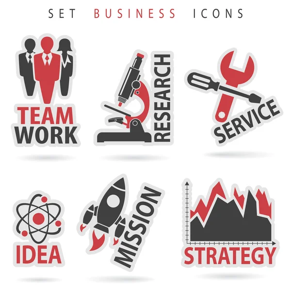 Set Business Icons — Stock Vector