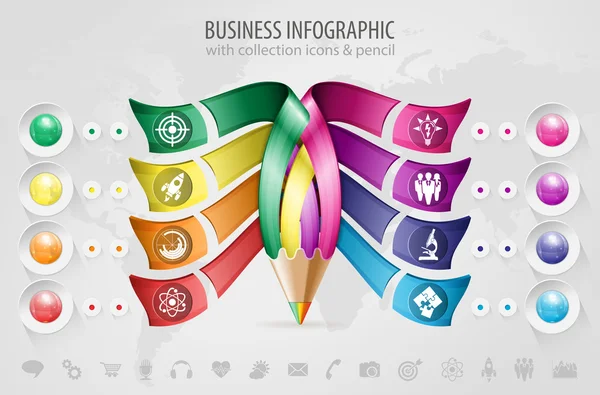 Infographie d'entreprise — Image vectorielle
