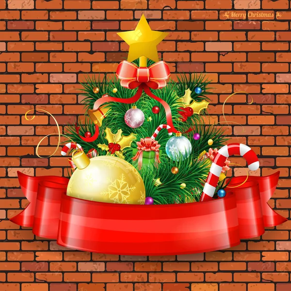 Kerstboom — Stockvector