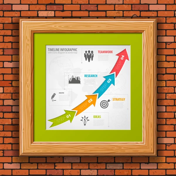 Business Timeline Infographic — Wektor stockowy