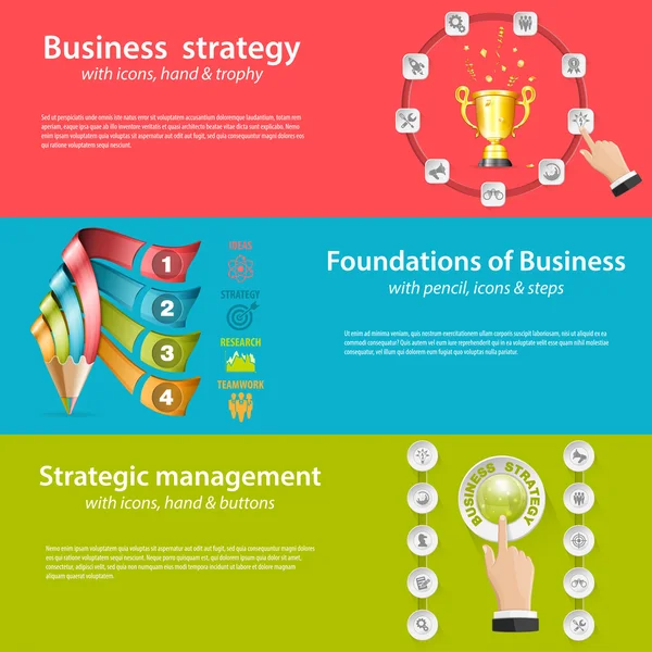 Stratégie d'entreprise — Image vectorielle