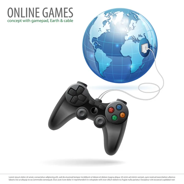 Online Games — Stock Vector