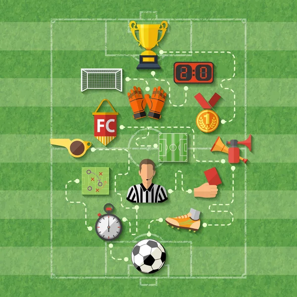 Футбол концепції — стоковий вектор