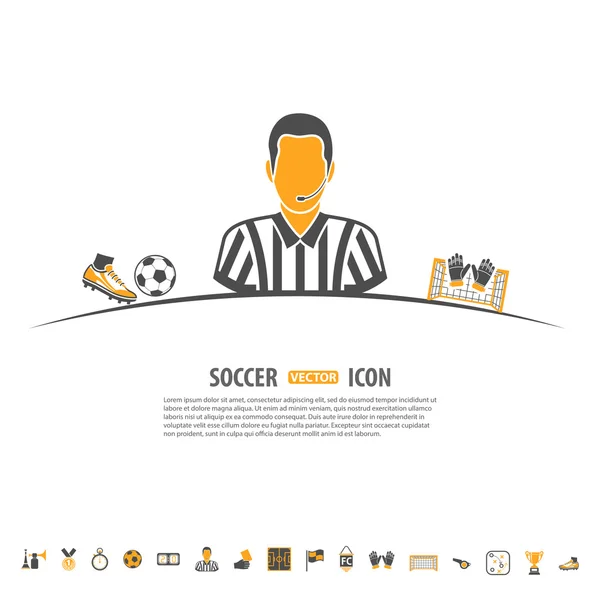 Concept de football — Image vectorielle