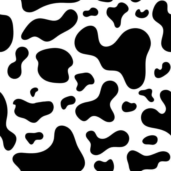 Seamless pattern cow skin — ストックベクタ