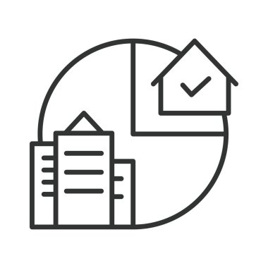 Satır tasarımında verimlilik simgesi. verimlilik, verimlilik, organizasyon, melez işi, performans, planlama, beyaz arka plan vektörüne odaklanma. Verimlilik düzenlenebilir vuruş simgesi