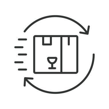 Devamlı dağıtım simgesi dizayn edildi. dağıtım, işlem, çevik, geliştirme, geliştirme, iş akışı, beyaz arka plan vektöründe ilerleme. Aralıksız dağıtım düzenlenebilir vuruş simgesi