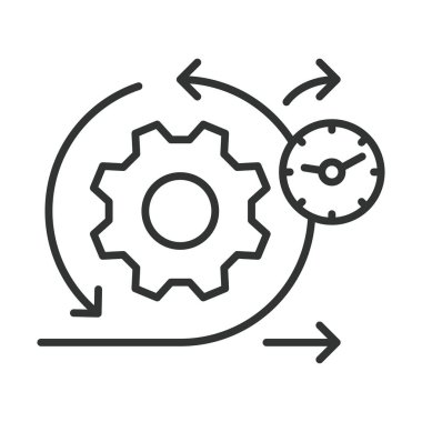 Çapraz fonksiyonel takım simgesi çizgi tasarımında. Takım, işbirliği, çeviklik, beceriler, işbirliği, iletişim, beyaz arka plan vektörü çeşitliliği. Çapraz işlevsel takım düzenlenebilir vuruş simgesi