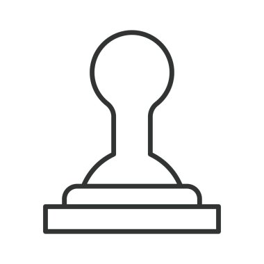 Kahve kurutma ikonu dizayn edildi. Kahve makinesi, kahve makinesi, espresso makinesi, kafe ekipmanı, kahve takımı, kahve makinesi, espresso makinesi. Beyaz arka plan vektörü. Düzenlenebilir vuruş simgesi