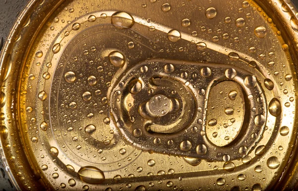 Can of beer with condensation