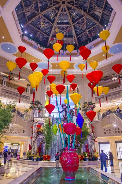 Las Vegas, venetsialainen kiinalainen uusi vuosi — kuvapankkivalokuva