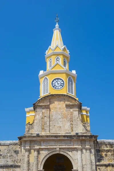 Cartagena Colombia klocktorn — Stockfoto