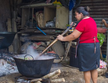 Çiçek ve Palm Festivali Panchimalco, El Salvador
