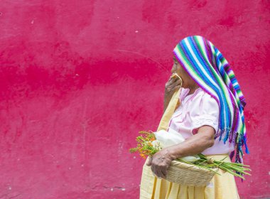 Çiçek ve Palm Festivali Panchimalco, El Salvador
