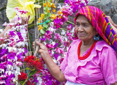 Çiçek ve Palm Festivali Panchimalco, El Salvador