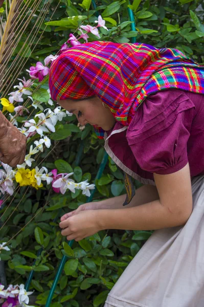 Flower & Palm Festival in Panchimalco, El Salvador — Stock Photo, Image