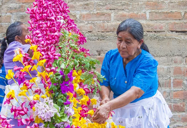 꽃 및 팜 축제 Panchimalco, 엘살바도르 — 스톡 사진