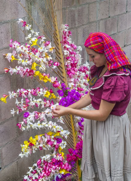 Bloem & Palm Festival in Panchimalco, El Salvador — Stockfoto