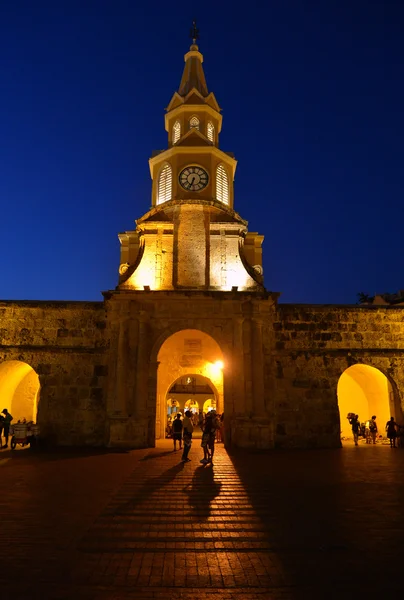 Cartagena Kolombiya Saat kulesi — Stok fotoğraf