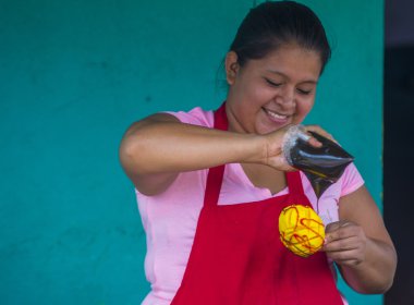 Çiçek ve Palm Festivali Panchimalco, El Salvador