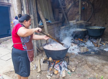 Çiçek ve Palm Festivali Panchimalco, El Salvador