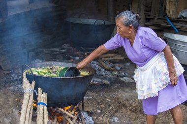 Çiçek ve Palm Festivali Panchimalco, El Salvador