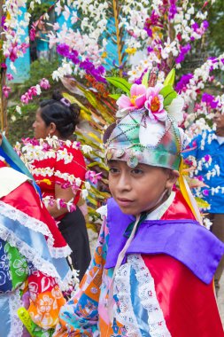 Çiçek ve Palm Festivali Panchimalco, El Salvador