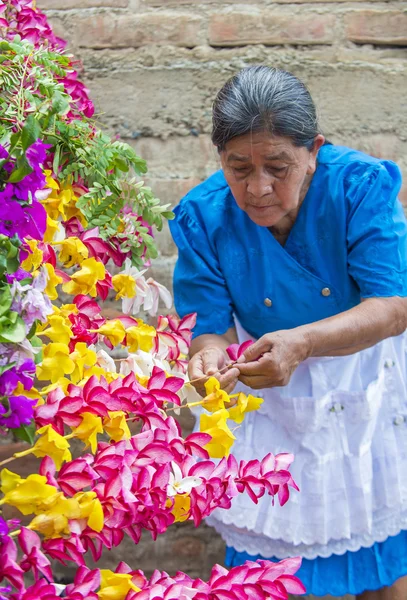 Blumen & Palmen Festival in panchimalco, el salvador — Stockfoto