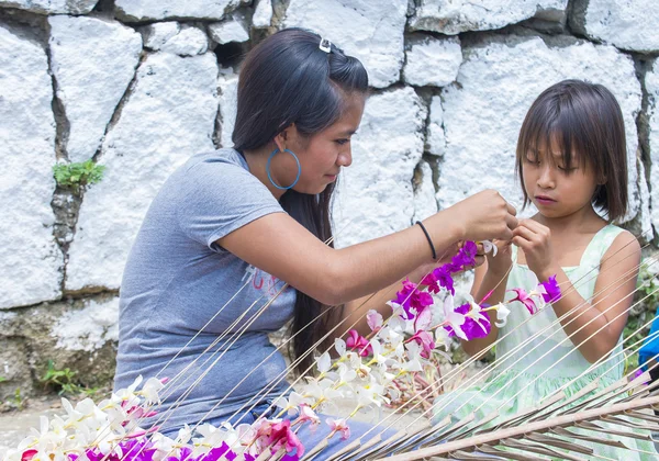 Çiçek ve Palm Festivali Panchimalco, El Salvador — Stok fotoğraf